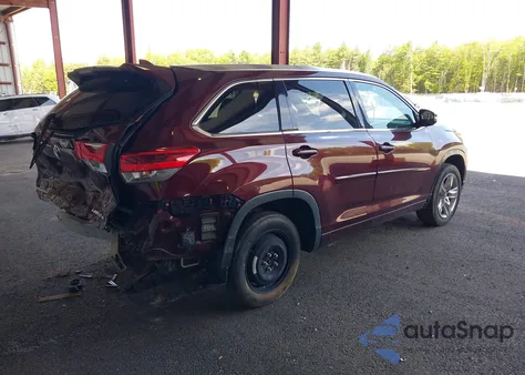 2017 Toyota Highlander Limited from USA, damaged, VIN 5TDDZRFH3HS426086